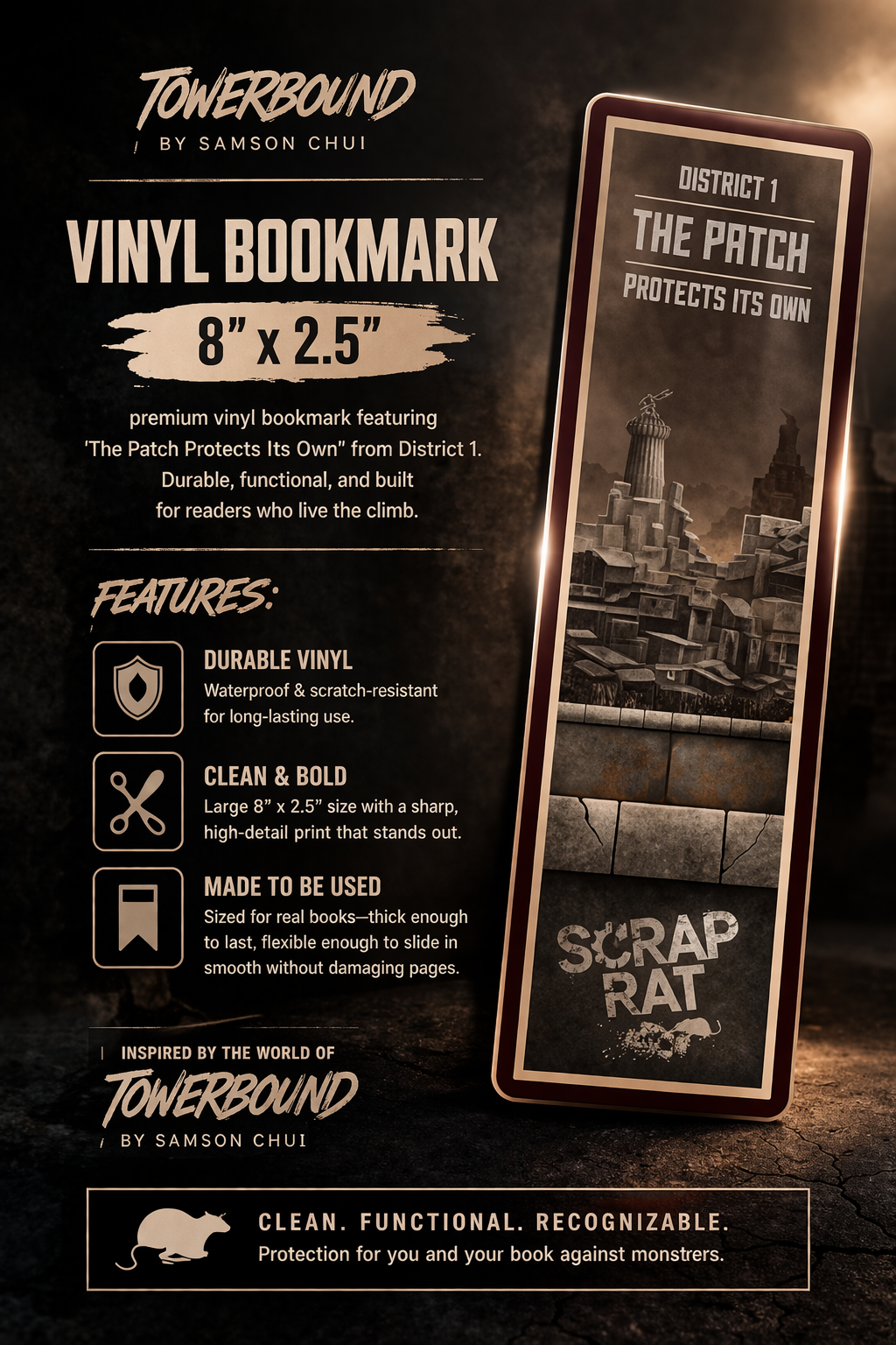 Bookmark: Vinyl & Waterproof