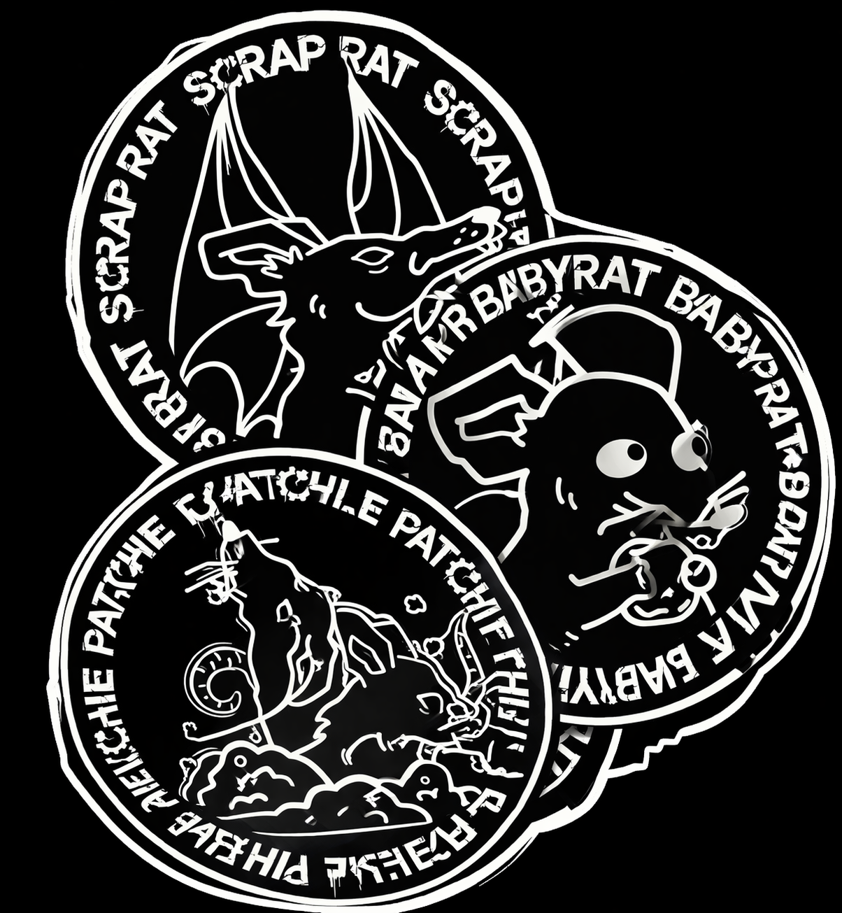 SCRAP RATS PATCH PACK (3-PACK)
