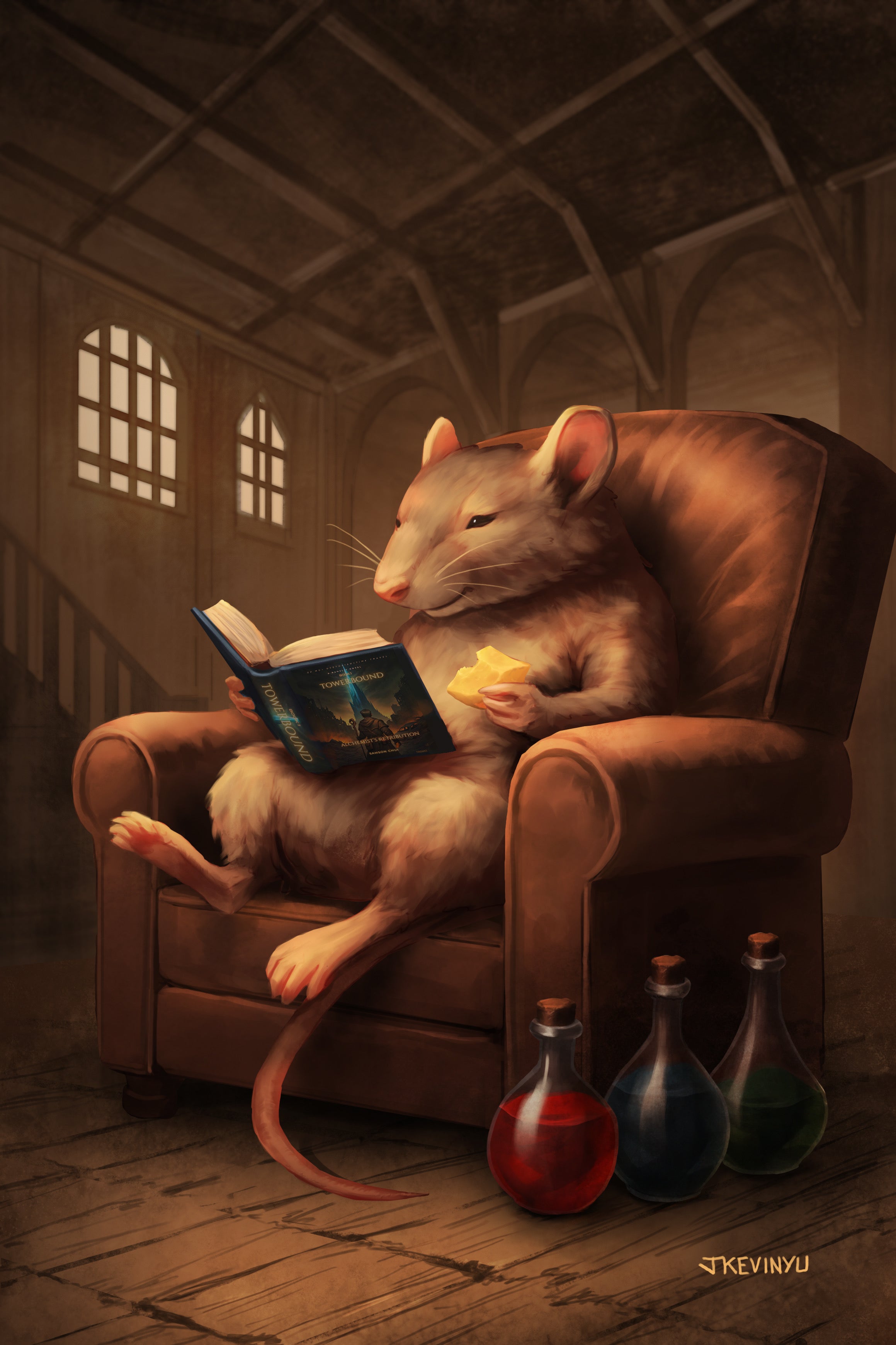 Rats Love Cheese DELUXE STICKER