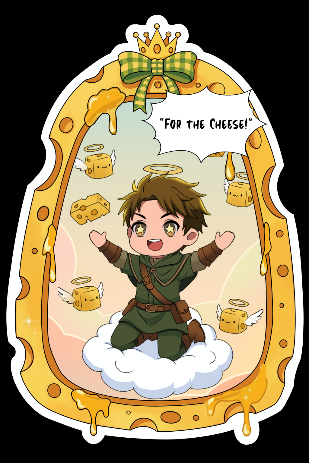 For the Cheese! DELUXE STICKER